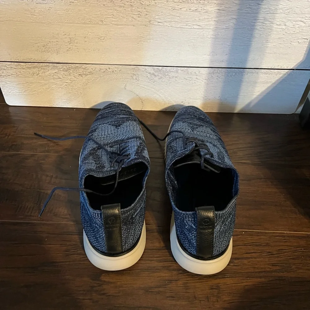 Cole Haan Men's Knit Sneakers in Navy and White